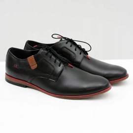 Bednarek Polish Shoes Férfi Brogues Bednarek Elegáns bőr fekete Nikolas 1