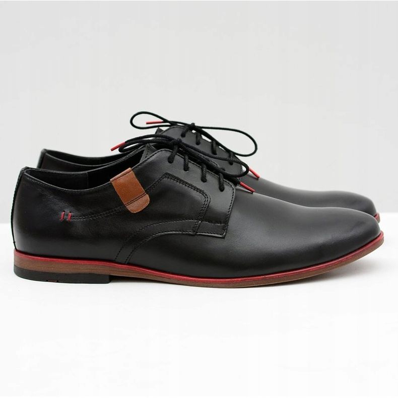 Bednarek Polish Shoes Férfi Brogues Bednarek Elegáns bőr fekete Nikolas 2