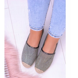 Lu Boo Glitter női espadrilles Slip On Miravet bézs aranysárga 2