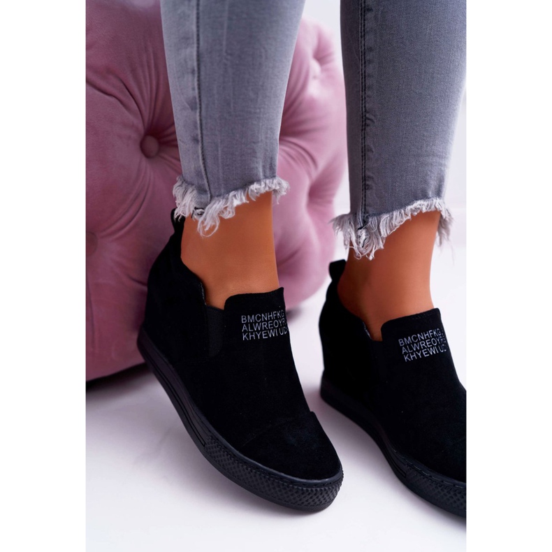 Női Snekers Cipők Lu Boo Slip-on Black Kaori fekete 1