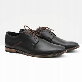 Bednarek Polish Shoes Férfi Brogues Bednarek Elegáns bőr fekete Edgardo 1