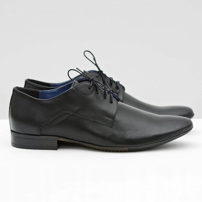 Bednarek Polish Shoes Férfi Brogues Bednarek Elegáns bőr fekete Edmondo 2