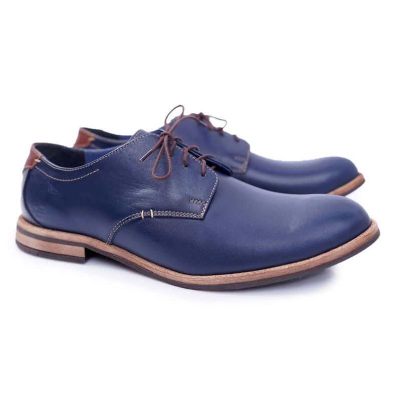 Bednarek Polish Shoes Feliciano elegáns, sötétkék férfi cipője 1 Bednarek Polish Shoes Feliciano elegáns, sötétkék férfi cipője 1