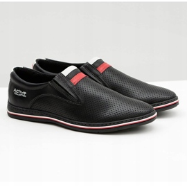 Joker Bőr Férfi Fekete Slip-On Cipő Mello 1