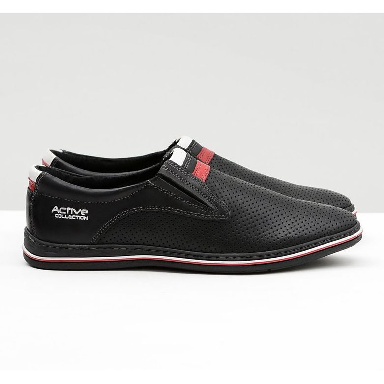 Joker Bőr Férfi Fekete Slip-On Cipő Mello 2