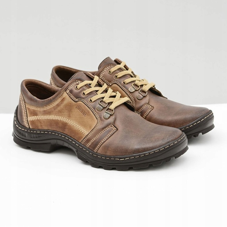 Joker Favello férfi klasszikus bőr barna brogues 1