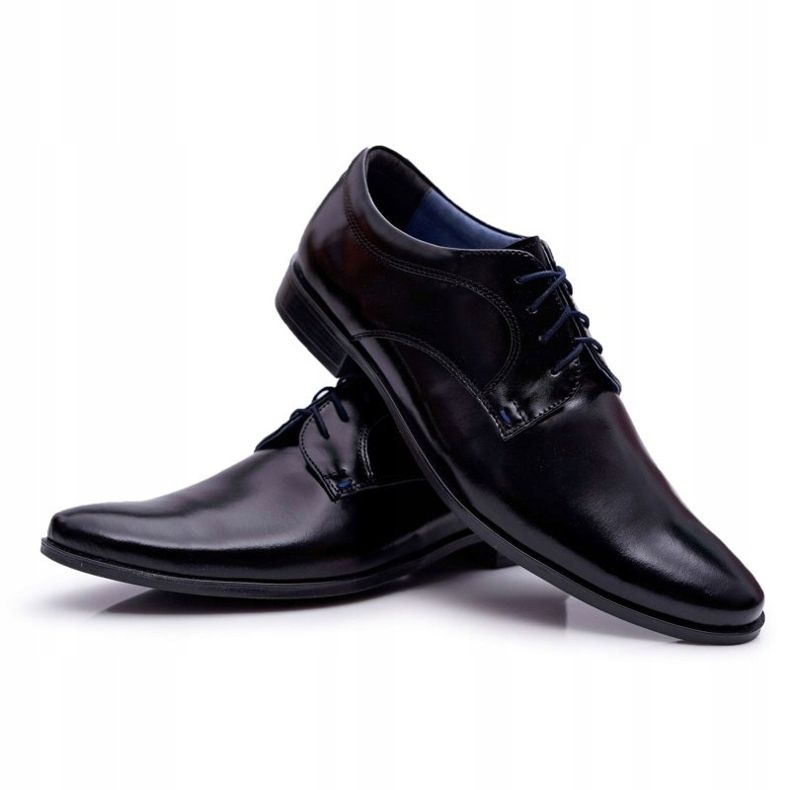 Bednarek Polish Shoes Férfi Brogues Bednarek Elegáns Lakkozott Bőr Fekete Gaspare 1