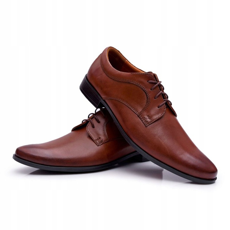 Bednarek Polish Shoes Férfi Brogues Bednarek Elegáns bőrbarna Gaspare 1