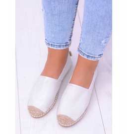 Lu Boo White női espadrilles Slip On Brocade Miravet fehér 2 Lu Boo White női espadrilles Slip On Brocade Miravet fehér 2