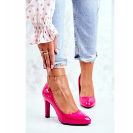 Női szivattyúk lakkozva egy oszlopon Sergio Leone Fuchsia Campbell rózsaszín 2