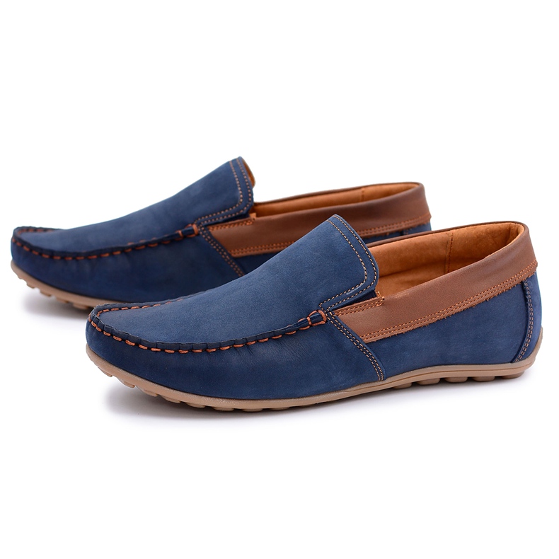 Moccasins Neex Leather bőr férfi bocsánat-cipő sötétkék 1 Moccasins Neex Leather bőr férfi bocsánat-cipő sötétkék 1