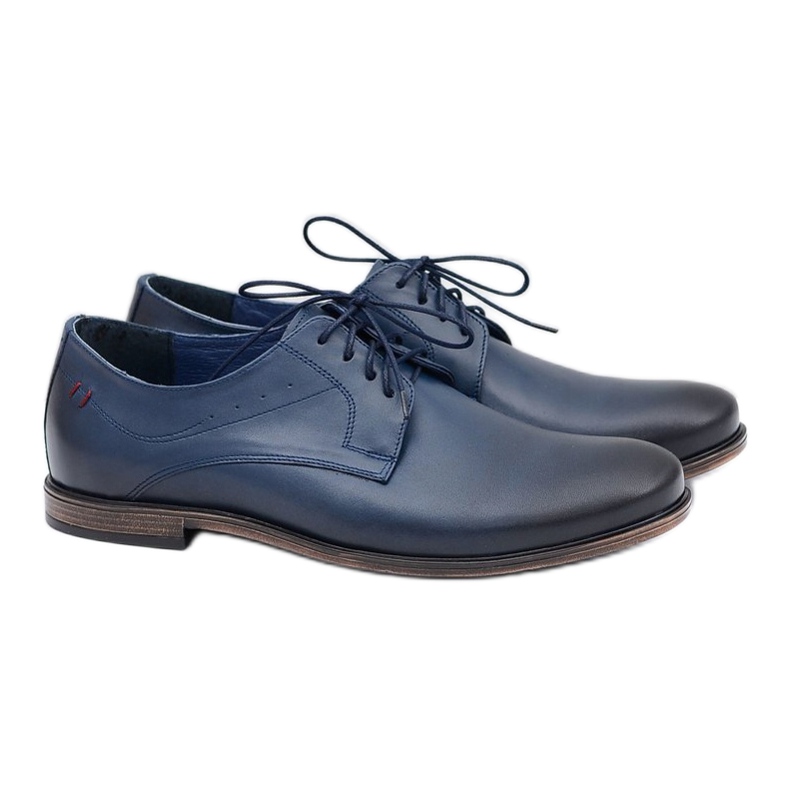 Nikopol Navy Blue Leather férfi cipő James sötétkék 1