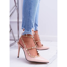 Női Vices magassarkú, Lakkozott por Valenti Jets csapokkal rózsaszín 1