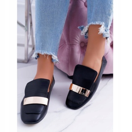 Női cipők Lu Boo Fekete gabona Tányérral Harlem 2