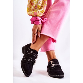 Női Brogues Lu Boo Black Cozy fekete 2