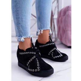 Női cipők Wedge Lu Boo Black Margo fekete 2
