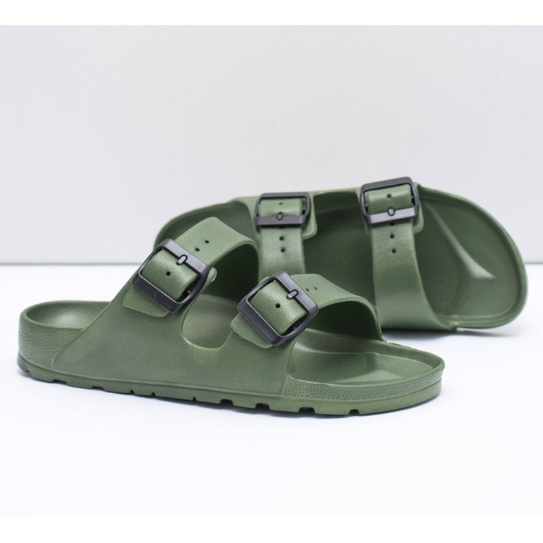 Flameshoes Férfi Olive Garden Light papucs zöld 2