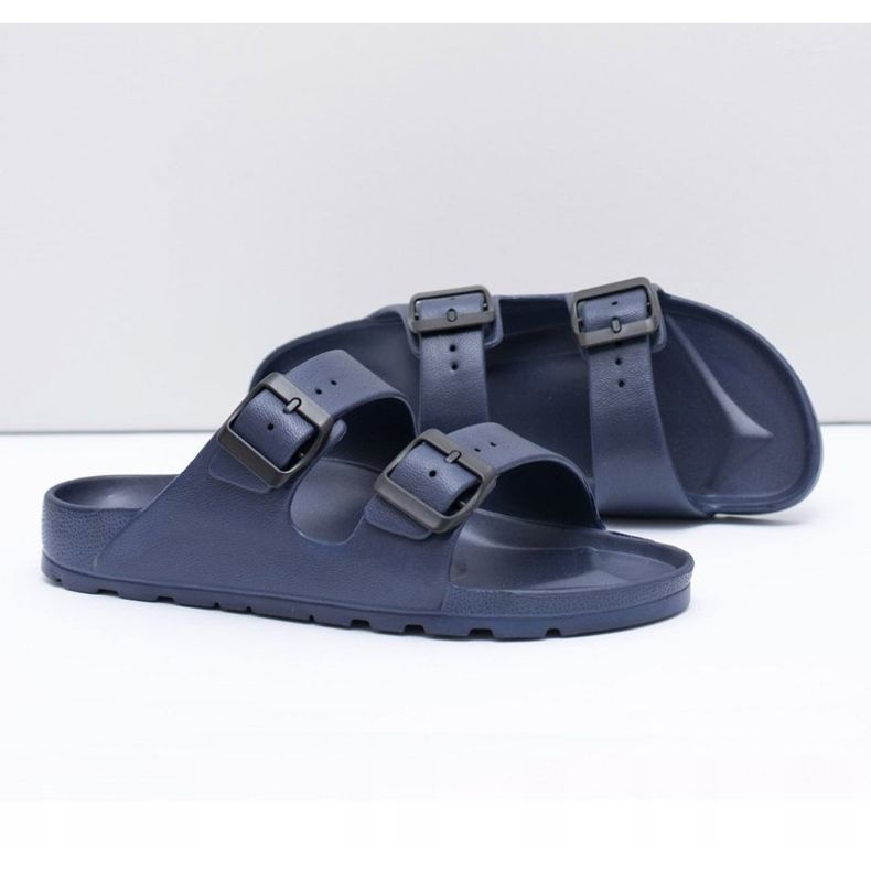 Flameshoes Férfi sötétkék kerti fénypapucs 2