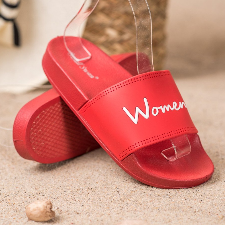 Small Swan Női piros papucs 1