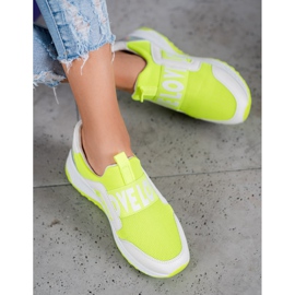 Seastar Slipons a szerelem platformon fehér zöld 1