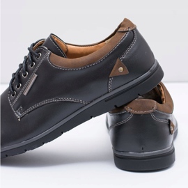 Férfi fekete Efrato cipő 6