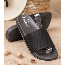 Small Swan Alkalmi papucs fekete 1