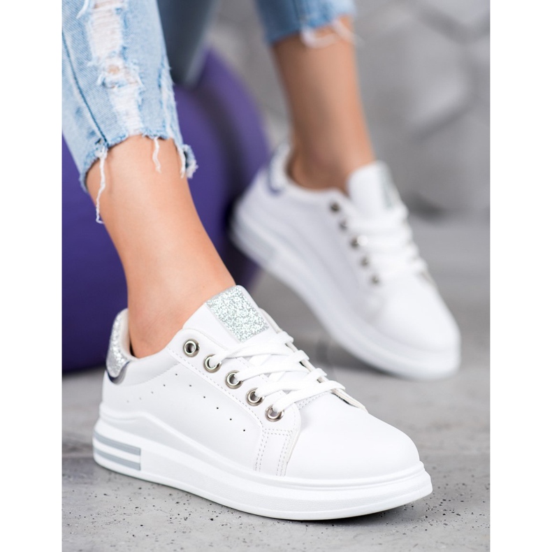 Diamantique Sportcipő a platformon fehér 1
