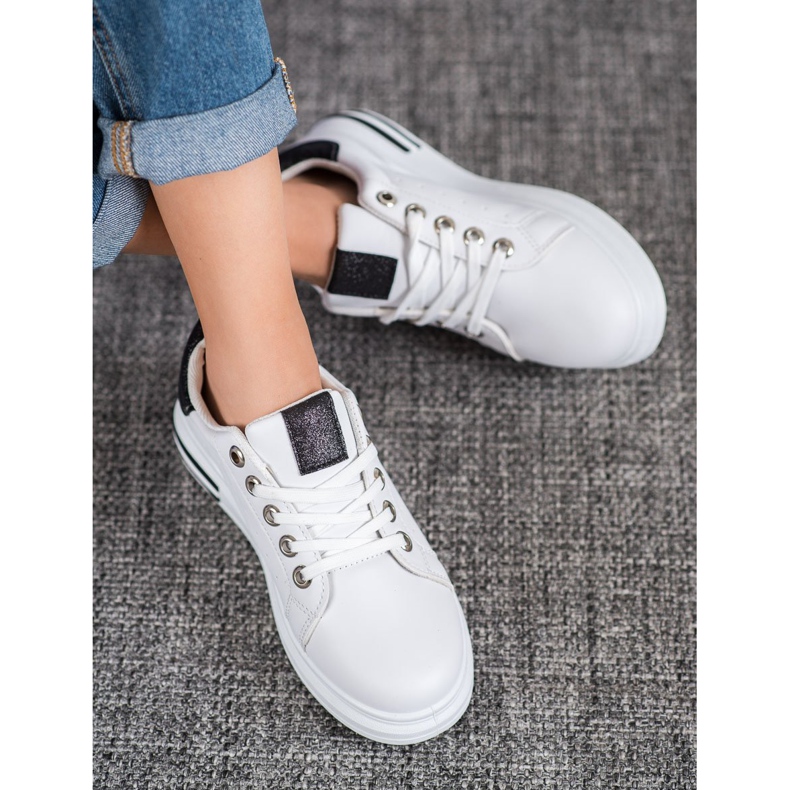 Diamantique Sportcipő a platformon fehér 2