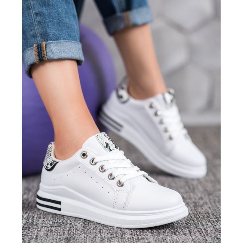 Diamantique Sportcipő a platformon fehér 1