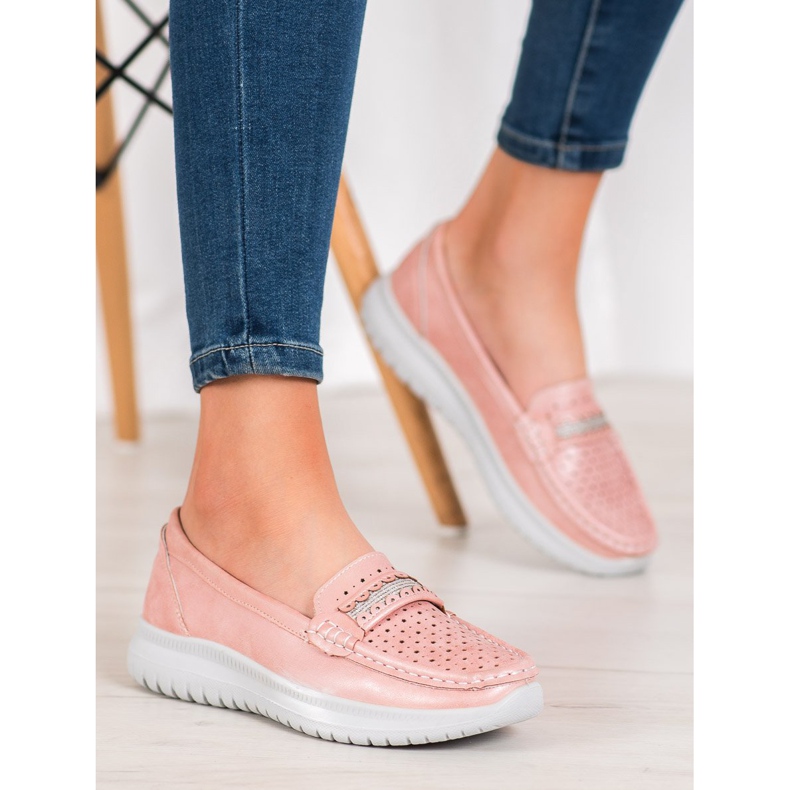 Small Swan Cipők a platformon rózsaszín 2