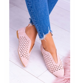 Lu Boo Suede Női Slip-On Synthia Shoes Powder Pink rózsaszín 2