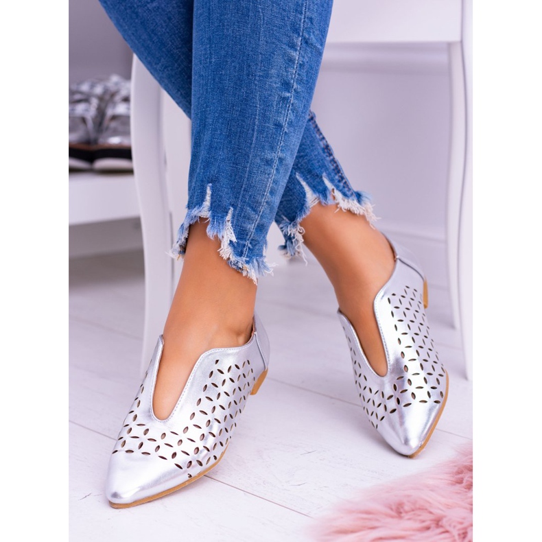 Lu Boo Silver Női Synthia Slip-On cipő szürke 1