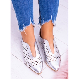 Lu Boo Silver Női Synthia Slip-On cipő szürke 2