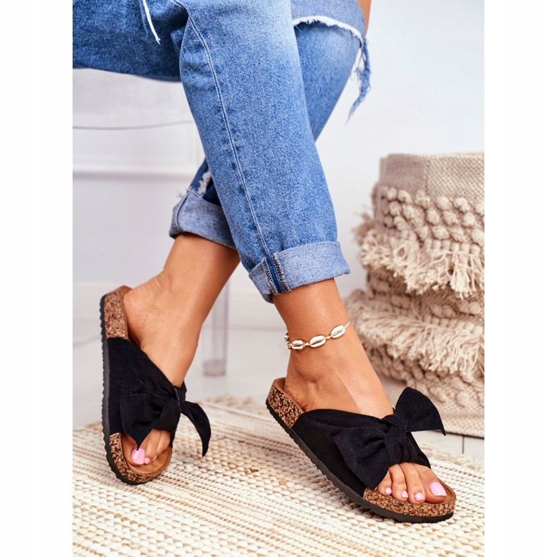 PS1 Női papucs parafa íjakon Wendy Black fekete 2