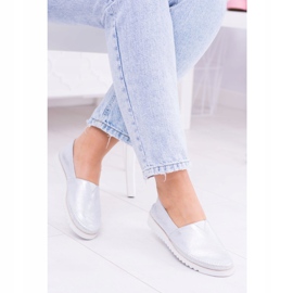 Butmil Női ezüstbőr Slip On Frela szürke 1