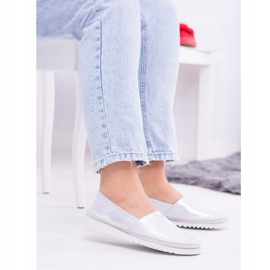 Butmil Női ezüstbőr Slip On Frela szürke 2