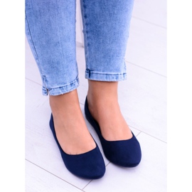 SEA Navy Blue női balerinák Suede Bueno sötétkék 2