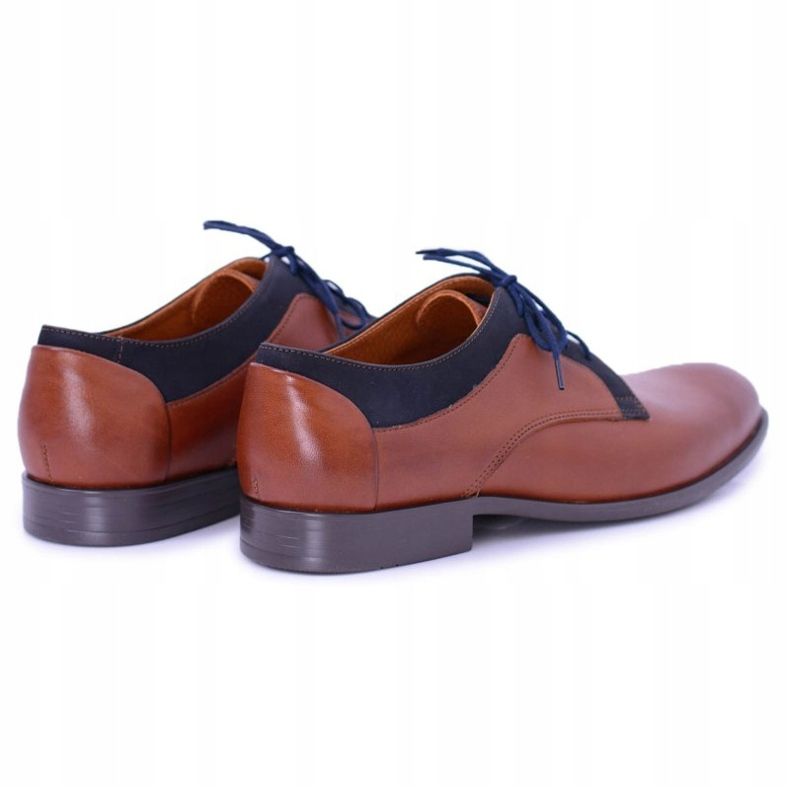 Bednarek Polish Shoes Férfi Brogues Bednarek Elegáns bőrbarna Maksim 1