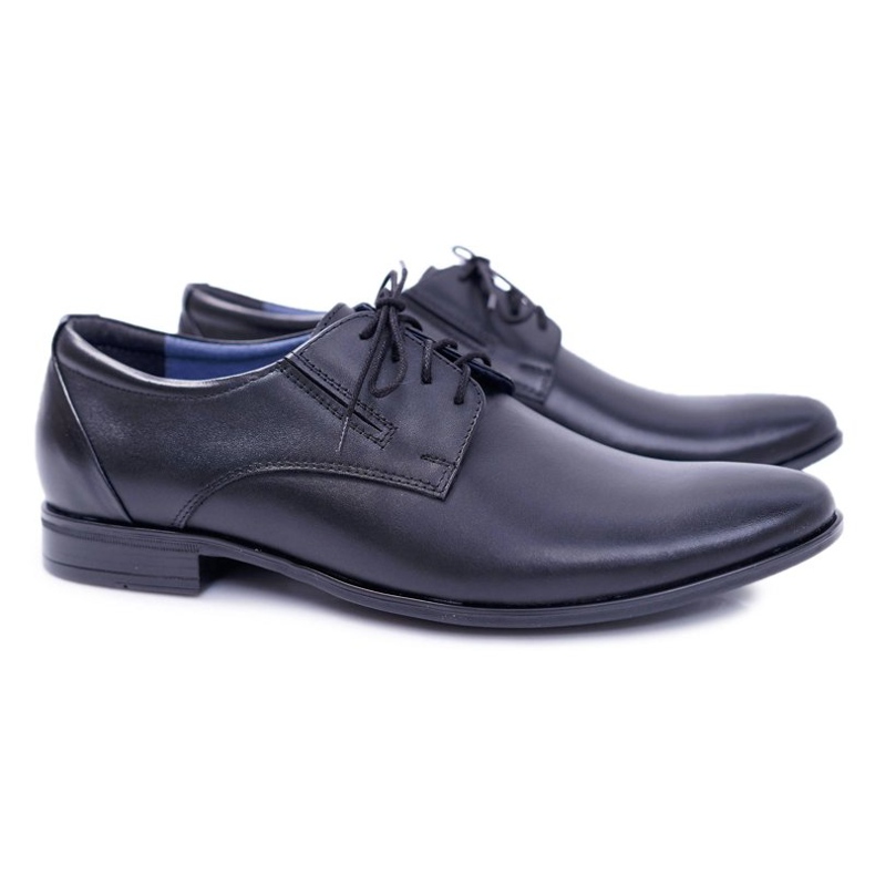 Bednarek Polish Shoes Férfi Brogues Bednarek Elegáns bőr formai cipő Fekete Franko 1