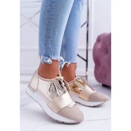 Lu Boo Női arany sportcipő Madoni aranysárga 1