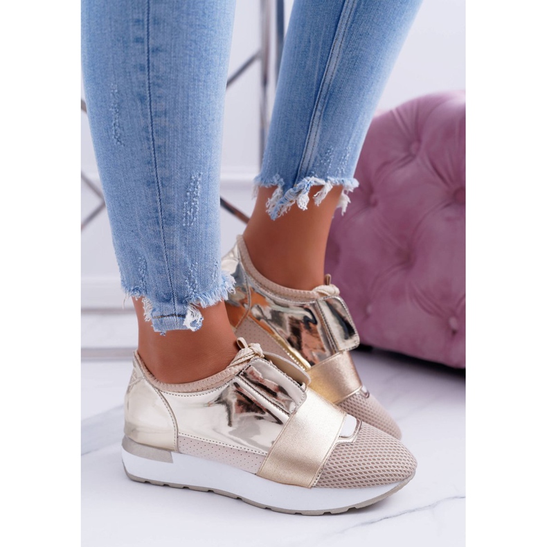 Lu Boo Női arany sportcipő Madoni aranysárga 2