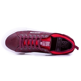 Big Star férfi burgundi cipők BB174011 piros 4