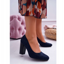 Női szivattyú Sergio Leone PB200 Suede Navy Blue Selva sötétkék 1