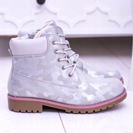 EVE Gyermek szürke meleg meleg csizma Trappers MoroStyle 2