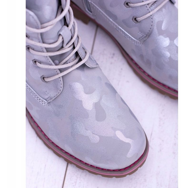 EVE Gyermek szürke meleg meleg csizma Trappers MoroStyle 1