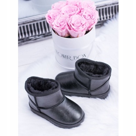 FRROCK Meleg fekete Scooby gyermek hócsizma 2