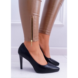 Női szivattyú Stilettos Sergio Leone matt fekete Misawu 1