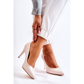 Sergio Leone Pearl szivattyúk Stilettos bézs Feliciana 2