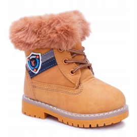 Gyermek fiúcsizma szőrme Camel Cobi barna 1