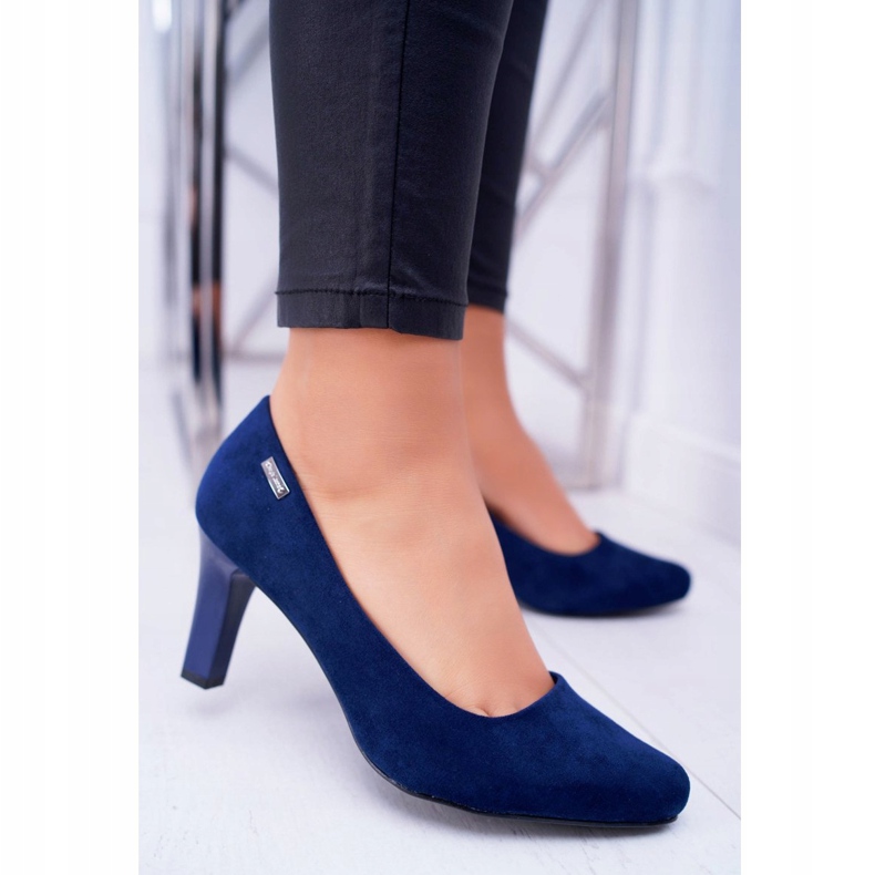 Női szivattyúk Sergio Leone Navy Blue Suede Orsola sötétkék 1